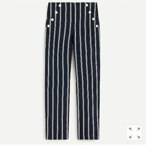 J.Crew Sailor Striped Navy White pants 00